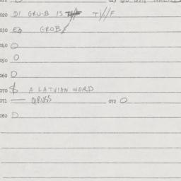 Eastern questionnaire, answ...