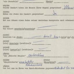 Western questionnaire, answ...