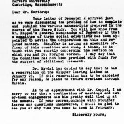 Letter from Charles Dollard...