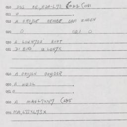 Eastern questionnaire, answ...