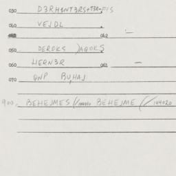 Eastern questionnaire, answ...