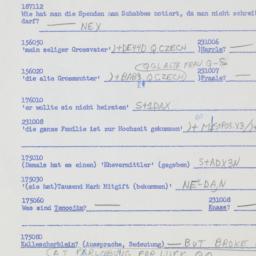 Western questionnaire, answ...