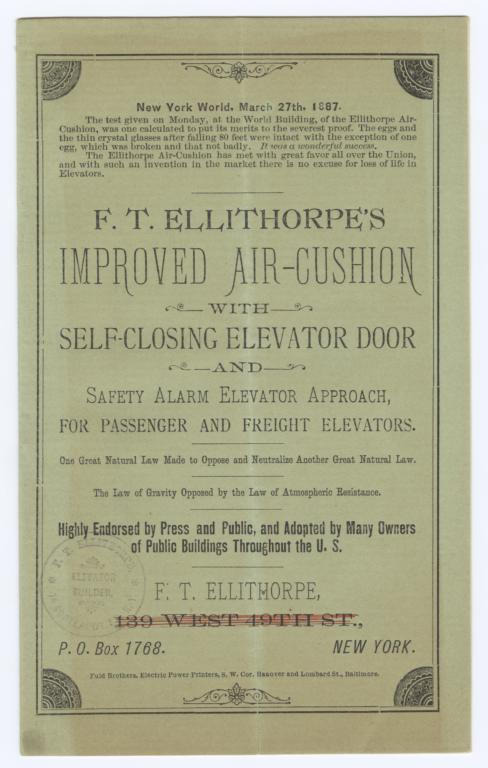Improved Air-cushion With Self-closing Elevator Door