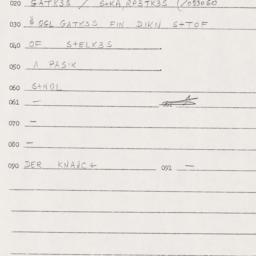 Eastern questionnaire, answ...