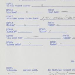 Western questionnaire, answ...