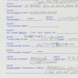 Western questionnaire, answ...