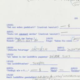 Western questionnaire, answ...