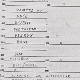 Eastern questionnaire, answ...