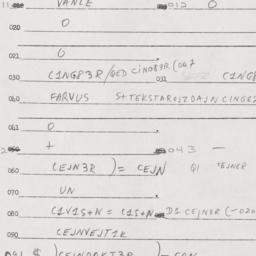 Eastern questionnaire, answ...