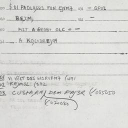 Eastern questionnaire, answ...