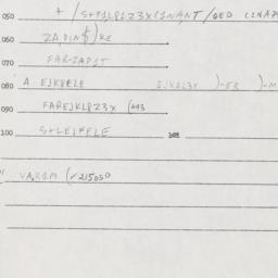 Eastern questionnaire, answ...