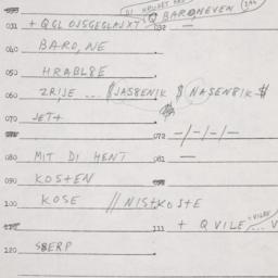 Eastern questionnaire, answ...