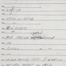 Eastern questionnaire, answ...