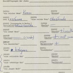 Western questionnaire, answ...