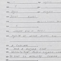 Eastern questionnaire, answ...