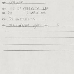 Eastern questionnaire, answ...