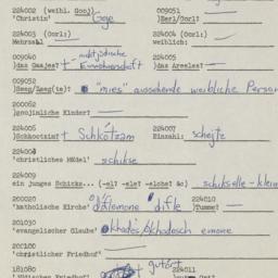 Western questionnaire, answ...