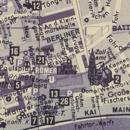 Map of Frankfurt-am-Main, d...