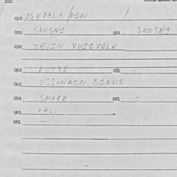 Eastern questionnaire, answ...