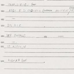 Eastern questionnaire, answ...