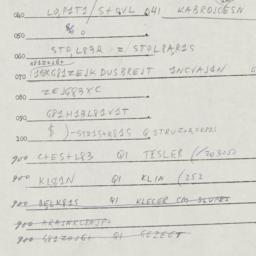 Eastern questionnaire, answ...