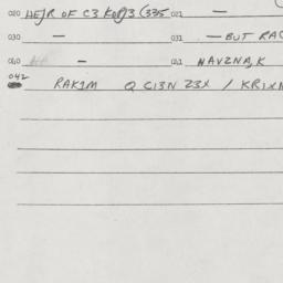 Eastern questionnaire, answ...