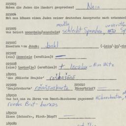 Western questionnaire, answ...