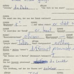 Western questionnaire, answ...