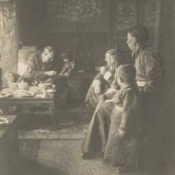 Sir Basil Gould interacts w...