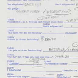 Western questionnaire, answ...