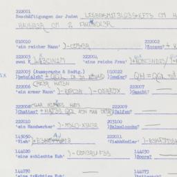 Western questionnaire, answ...