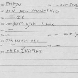 Eastern questionnaire, answ...