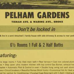 Pelham Gardens, Tiemann Ave...