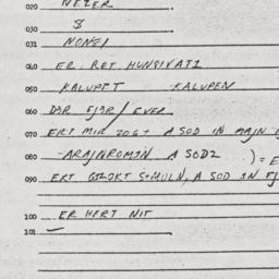 Eastern questionnaire, answ...