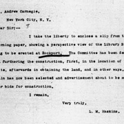 Carnegie Libraries, Promise...