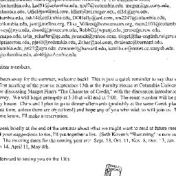 Announcements, 2004-09-13. ...