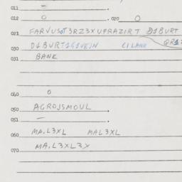 Eastern questionnaire, answ...
