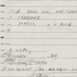 Eastern questionnaire, answ...