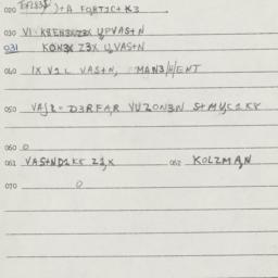 Eastern questionnaire, answ...