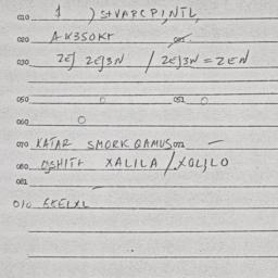 Eastern questionnaire, answ...