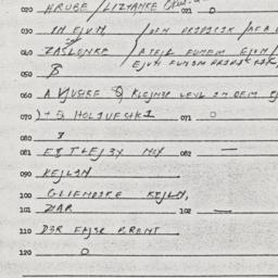 Eastern questionnaire, answ...