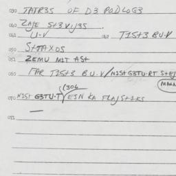 Eastern questionnaire, answ...