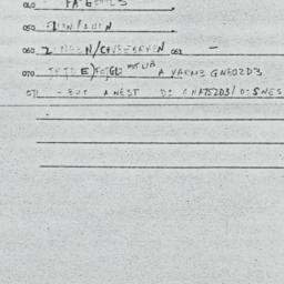 Eastern questionnaire, answ...