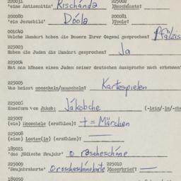 Western questionnaire, answ...