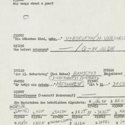 Western questionnaire, answ...