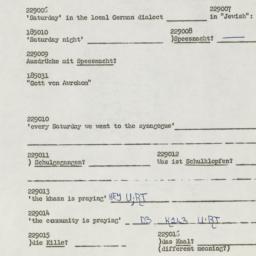 Western questionnaire, answ...