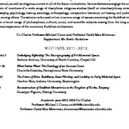 Schedules, Buddhist Studies...