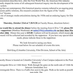Announcements, 2014-10-23. ...