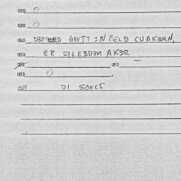 Eastern questionnaire, answ...