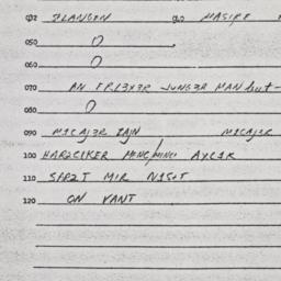 Eastern questionnaire, answ...